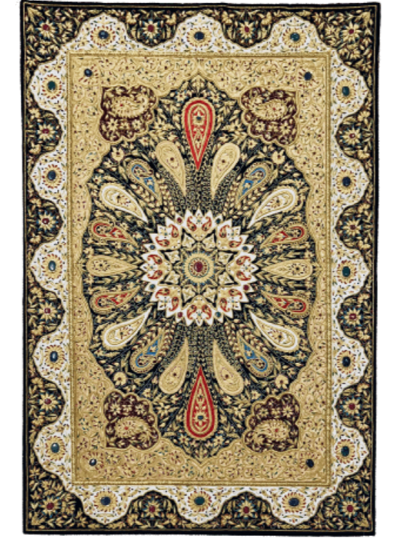 Gold Multi Stone Indian Tapestry