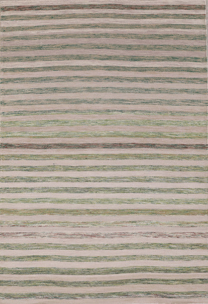 Handmade Modern Wool Striped Multicolor-id1
