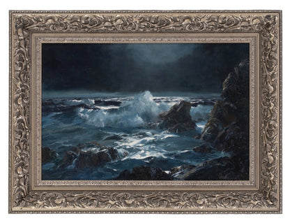 Framed Ocean Painting