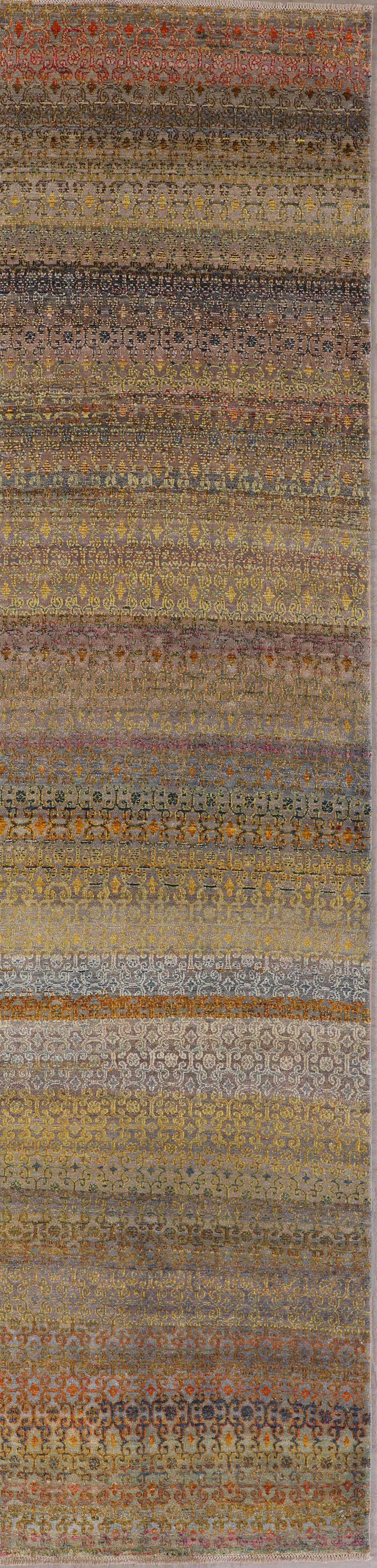 Modern Transitional Indian Silk Runner product image #27856776233130