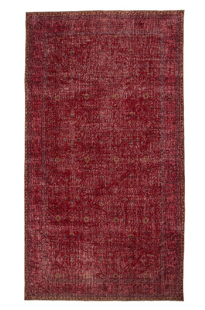 Vintage Wool Handmade Turkish Red Carpet