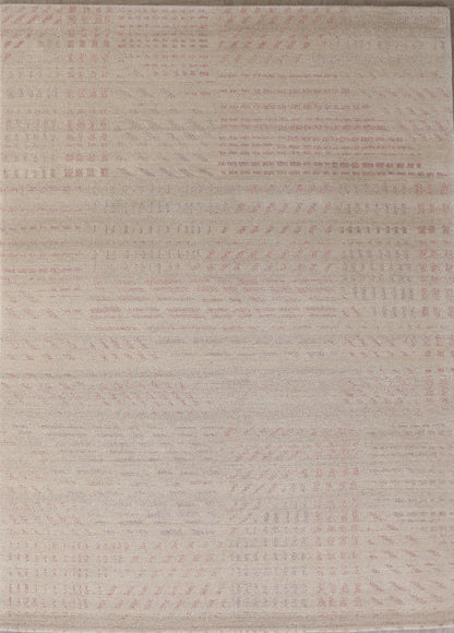 Modern Wool Multicolor Handwoven Area Rug From Nepal Area-id1

