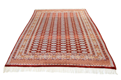 Traditional  Pakistani Bokhara Handmade Wool Area Rug-id5
