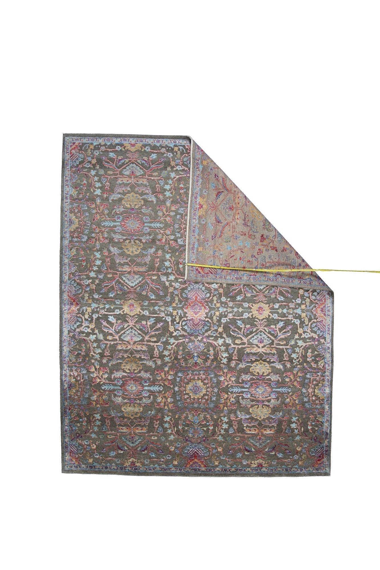 Modern Fine Hand-Knotted Wool & Silk Indian Carpet product image #27555860185258