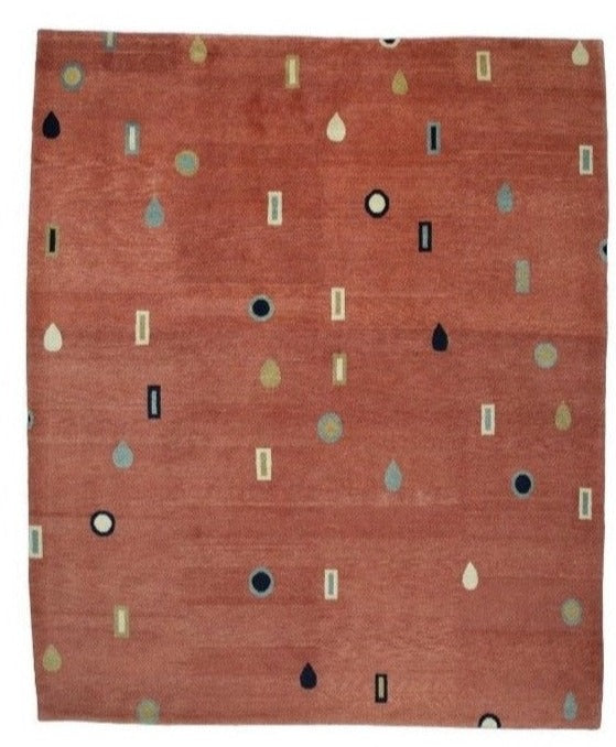 Handmade Indian Tibetan Handmade Wool Carpet With Contemporary Navajo Design product image #27555302736042