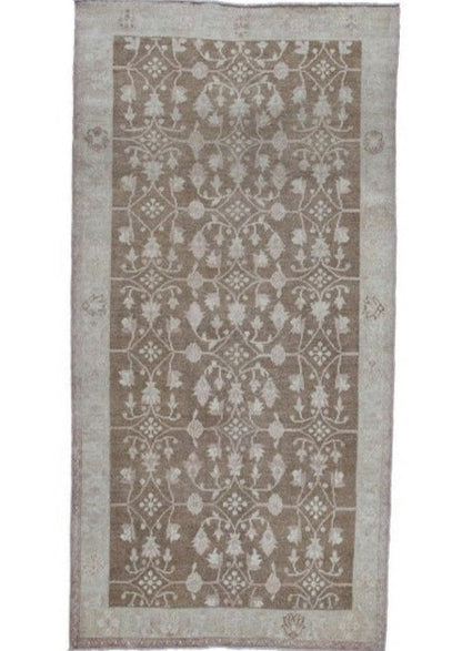 Turkish Handmade With a classic Design Wool Runner Rug-id2
