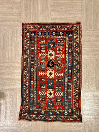 Antique Genje Genuine Fine Armenian Handmade Rug