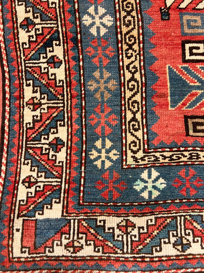 Antique Genje Genuine Fine Armenian Handmade Rug