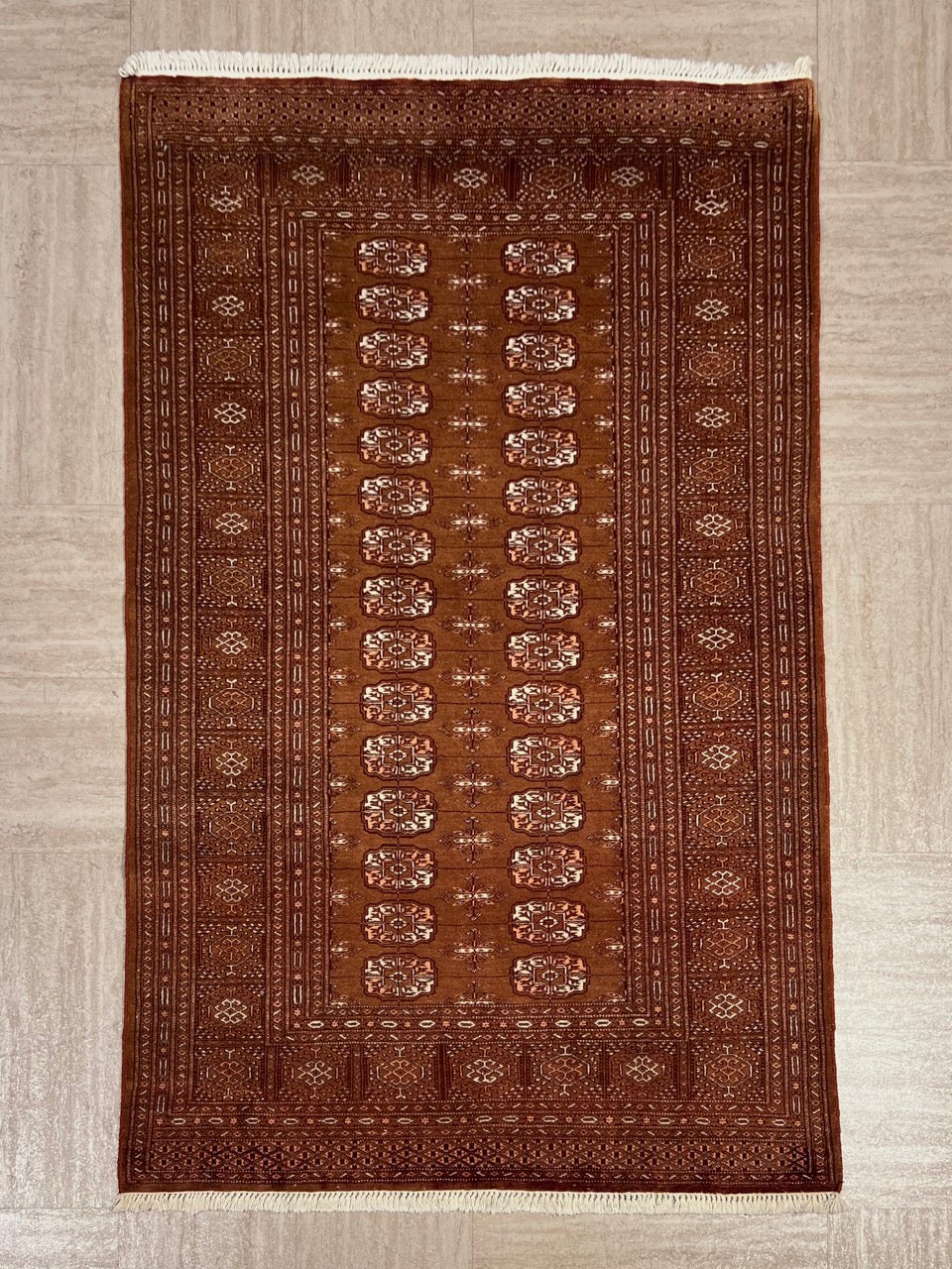 Wool Hand-Knotted Bokhara Rug From Pakistan. product image #27556378083498