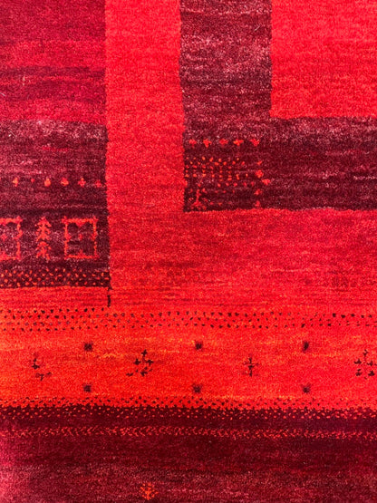 Indian  Handwoven Gashgai Similar To Navaho Area Rug