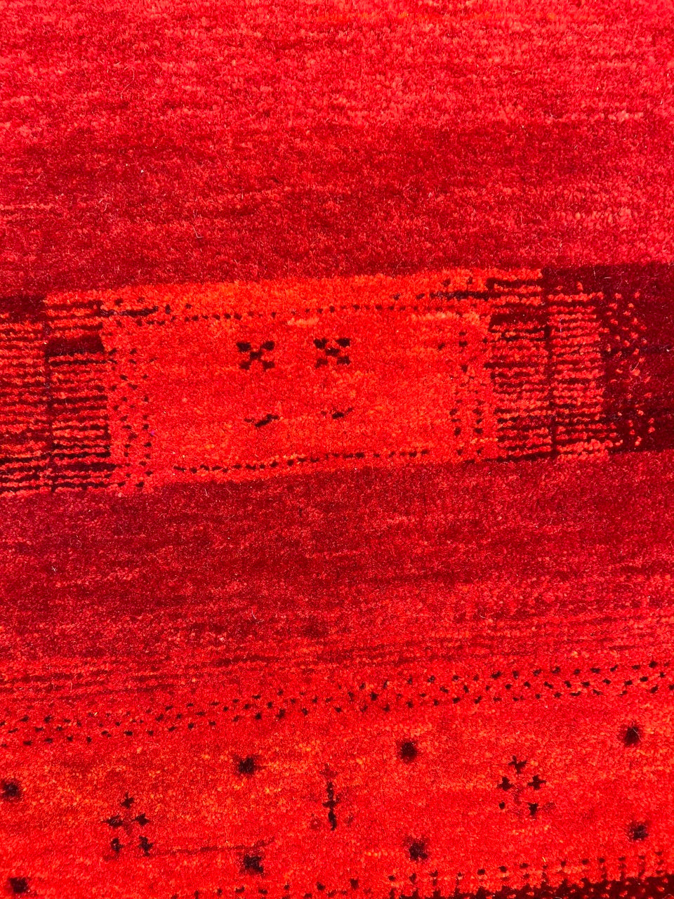 Indian  Handwoven Gashgai Similar To Navaho Area Rug