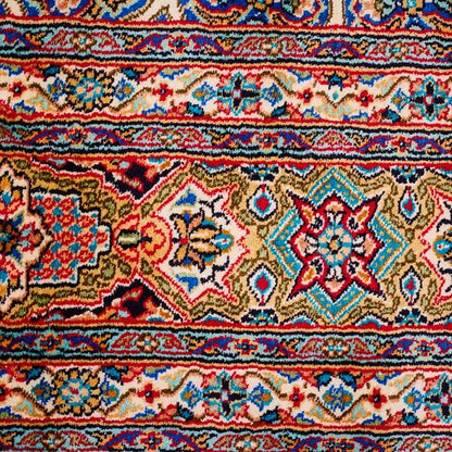 Kashmir Handcrafted Silk Area Rug Persian Gonbad Design-id4
