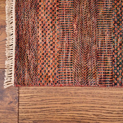 Indian Modern  Handmade Wool And Silk Area rug-id7
