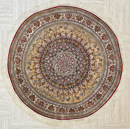 China Traditional Pure Silk Round Rug-id3
