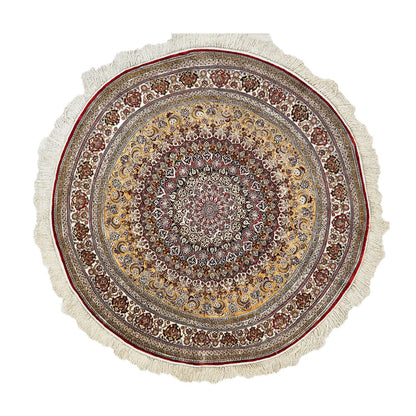 China Traditional Pure Silk Round Rug-id2
