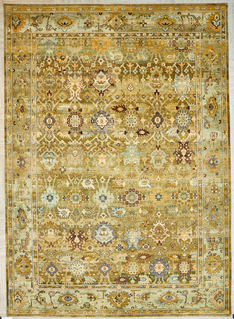 Indian Wool Carpet With A Persian Farahan Design product image #27139465347242