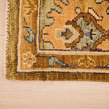 Indian Wool Carpet With A Persian Farahan Design-id7
